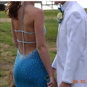 Blue jovani prom dress size 2
